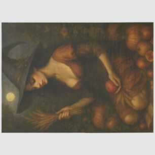Ernte Moon Hexe - Herbst Gotische Fantasie Kunst Seidenpapier