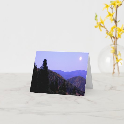 Ernte Moon...... Karte (Gelbe Blume)