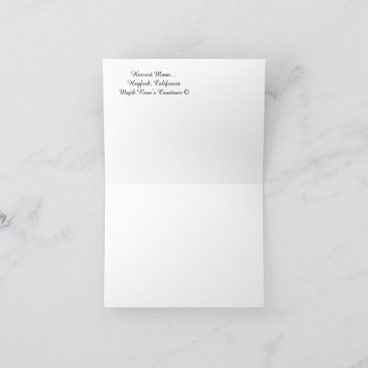 Ernte Moon...... Karte (Innenseite)