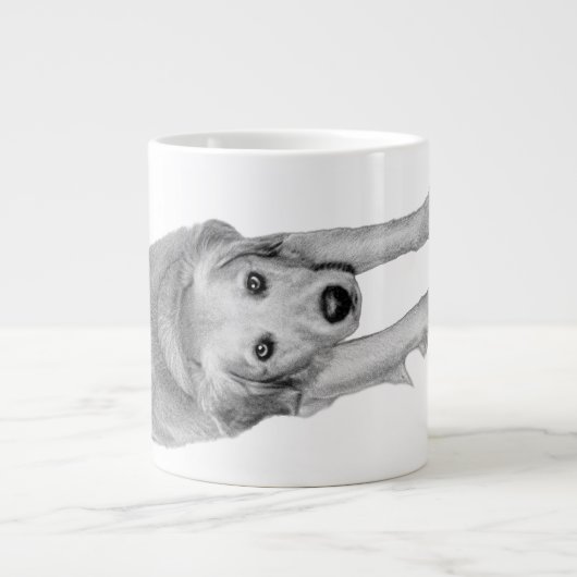 Ernte Morning Pup Jumbo-Tasse (Vorderseite)