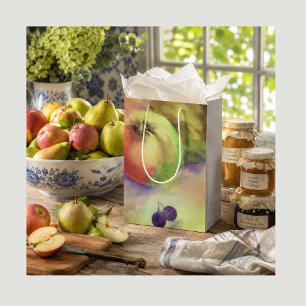 Ernte Obst Geschenkverpackung Birnen & Äpfel Mittlere Geschenktüte