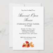 Ernte Open House Fall Folien Einladung (Rückseite)