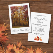 Ernte Open House Fall Folien Einladung