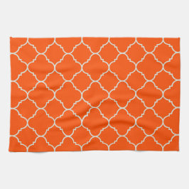 Ernte orange Quatrefoil Tuch