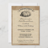 Ernte-Party Einladung (Vorderseite)