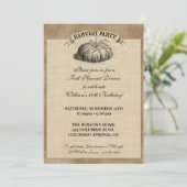 Ernte-Party Einladung (Stehend Vorderseite)