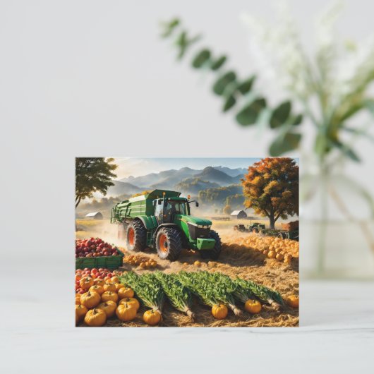 Ernte Postkarte (Stehend Vorderseite)