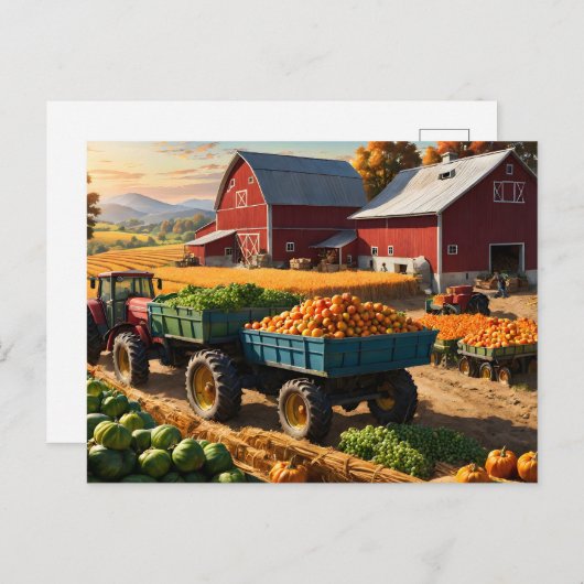 Ernte Postkarte (Vorne/Hinten)