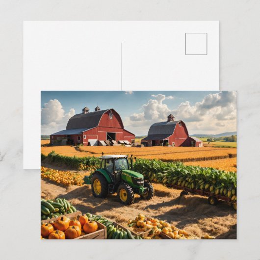 Ernte Postkarte (Vorne/Hinten)