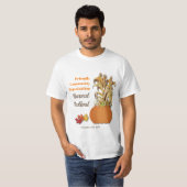 Ernte Pumpkin Getreide Stalks Herbst T-Shirt (Vorne ganz)