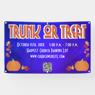 Ernte-QR-Code Trunk or Treat Banner