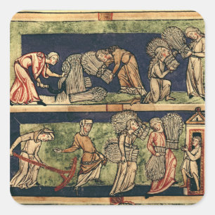 Ernte, Rheinschule Quadratischer Aufkleber