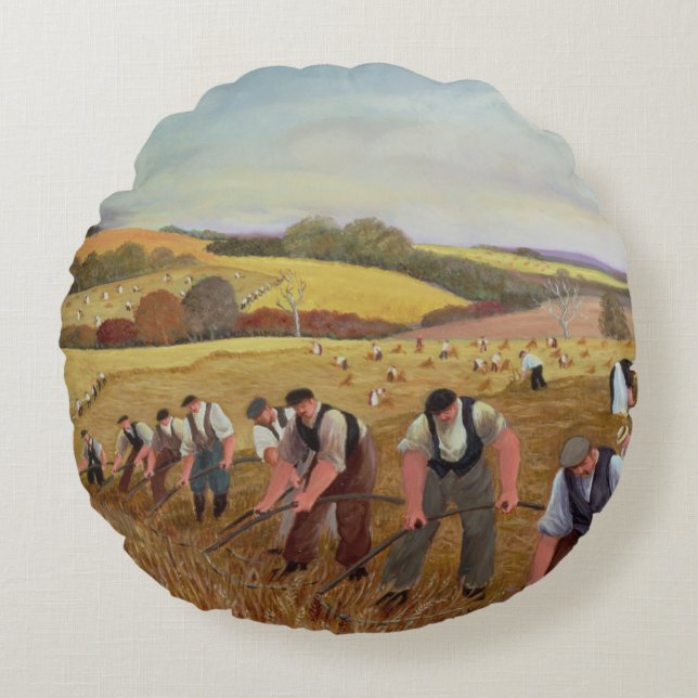 Ernte Rundes Kissen (Vorderseite)