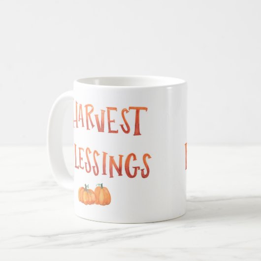 Ernte-Segen-Tasse Kaffeetasse (Vorderseite Links)