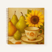 Ernte Stillleben — Überlegungen im Herbst Notizblock (Vorderseite)