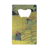 Ernte-Szene Geldkarten Flaschenöffner (Rückseite)