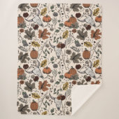 Ernte und Hörner Rindersaumkrem Sherpadecke (Vorderseite)