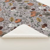 Ernte und Horns Kuh Skull Taupe Sherpadecke (3/4)