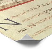 Ernte von Leeks von 'Tacuinum Sanitatis' Poster (Ecke)