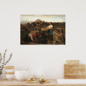 Ernte von Rapeseed - Jules Breton Fine Art Poster (Küche)