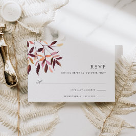 Ernte | Watercolor Foliage RSVP Card