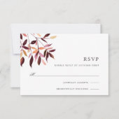 Ernte | Watercolor Foliage RSVP Card (Vorderseite)