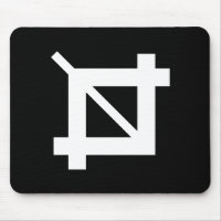 Ernte-Werkzeug-Piktogramm Mousepad