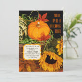 Ernte-Zeit-Einladung Einladung (Stehend Vorderseite)