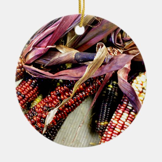 Ernte-Zeit Keramik Ornament (Vorne)