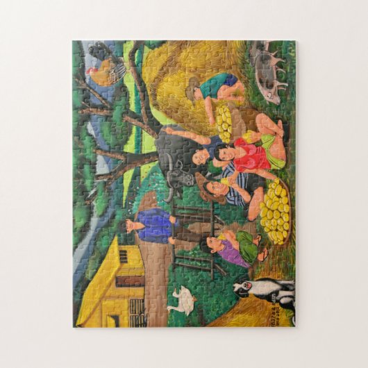 Ernte-Zeit-Puzzlespiel Puzzle (Vertikal)