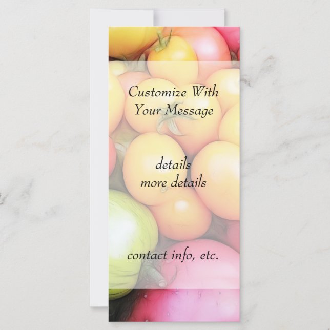 Ernte Zeit - Tomaten! (Vorderseite)