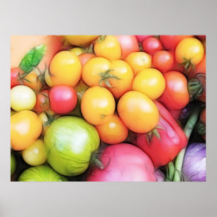Ernte-Zeit - Tomaten! Poster