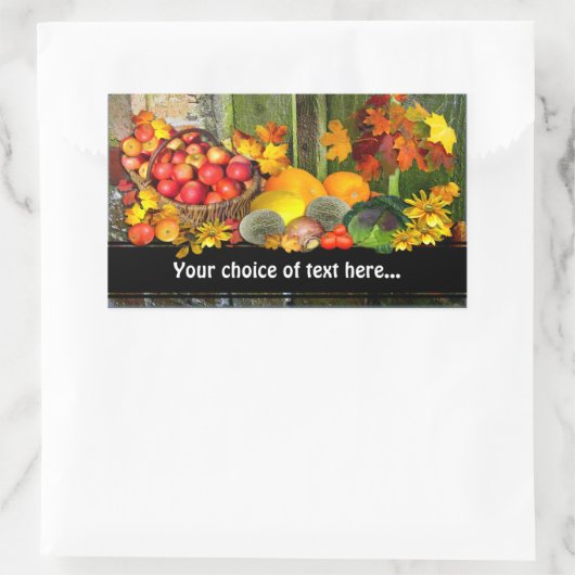 Ernte Zuhause ~ Rektangle-Aufkleber Rechteckiger Aufkleber (Tasche)