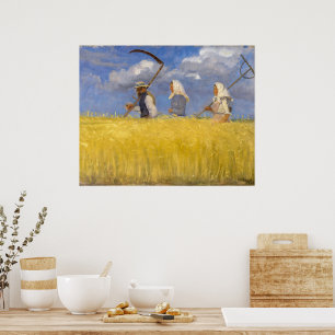 Erntearbeiter Anna Ancher Poster