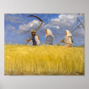 Erntearbeiter Anna Ancher Poster