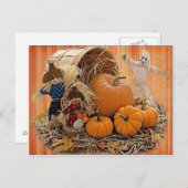 Ernteausfälle und Ghost-Postkarte Postkarte (Vorne/Hinten)