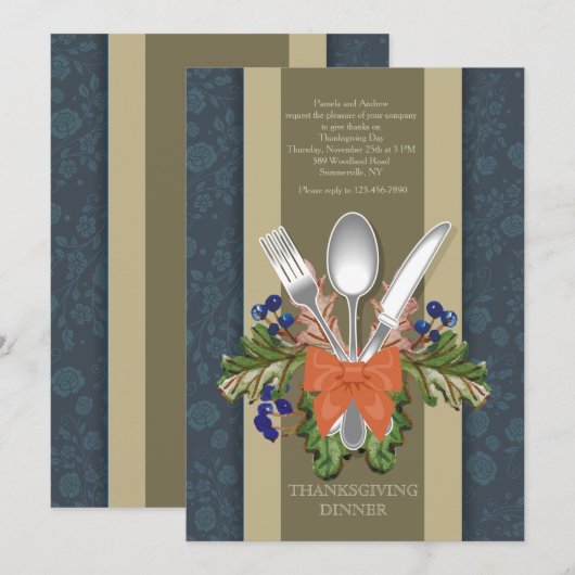 Erntebedarf Einladung (Vorne/Hinten)