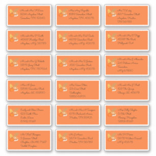 Erntedank 18 Name des Empfängers Aufkleber