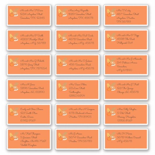 Erntedank 18 Name des Empfängers Aufkleber (Vorderseite)