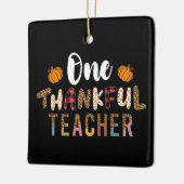 Erntedank 1 Danksager Leopard Fall Gro Keramikornament (Links)