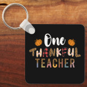 Erntedank 1 Danksager Leopard Fall Gro Schlüsselanhänger (Vorderseite)