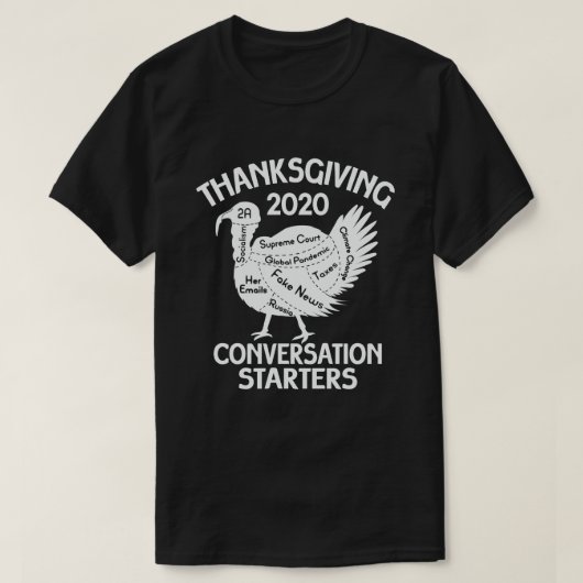 Erntedank 2020 Conversation Starter Funny Turk T-Shirt (Design vorne)