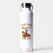 Erntedank 2021 Funny trendy memes Pour some Gra Trinkflasche (Vorne)