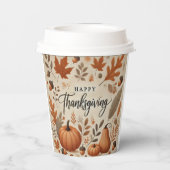 Erntedank 8oz Paper Cup Pappbecher (Rückseite)