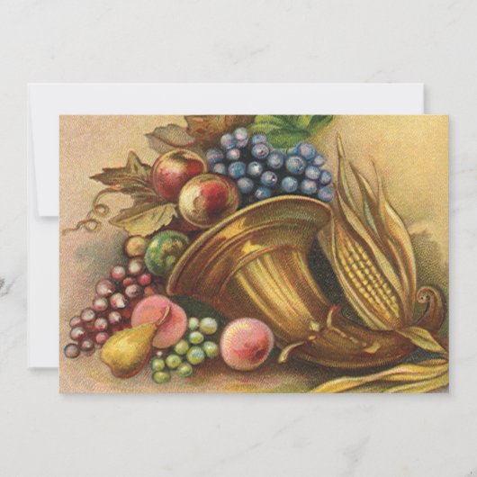 Erntedank Abendessen Einladung (Vorderseite)