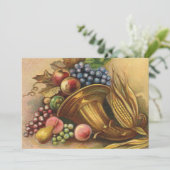 Erntedank Abendessen Einladung (Stehend Vorderseite)