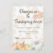 Erntedank Abendessen Einladung (Vorne/Hinten)