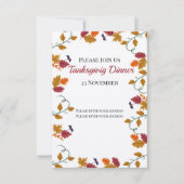 Erntedank Abendessen Einladung (Vorderseite)