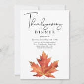 Erntedank-Abendessen Einladung (Vorderseite)