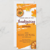 Erntedank Abendessen Einladung (Vorderseite)